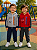 Kit2 Conjuntos Moletom Infantil Masculino - Blusa Calça Flanelado com Capuz Ziper Punhos - Imagem 1