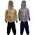 Kit2 Conjuntos Moletom Infantil Masculino - Blusa Calça Flanelado com Capuz Ziper Punhos - Imagem 10