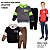 Kit 2 Conjuntos Moletom Juvenil Masculino Blusa e Calça Flanelado, com capuz e ziper Tamanho 10 ao 16 - Imagem 3