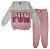 kit 2 Conjuntos Moletom Juvenil Feminino Blusa e Calça Flanelado, Tamanho 10 ao 16 - Imagem 4