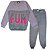 kit 2 Conjuntos Moletom Juvenil Feminino Blusa e Calça Flanelado, Tamanho 10 ao 16 - Imagem 5