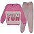 kit 2 Conjuntos Moletom Juvenil Feminino Blusa e Calça Flanelado, Tamanho 10 ao 16 - Imagem 8