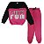 kit 2 Conjuntos Moletom Juvenil Feminino Blusa e Calça Flanelado, Tamanho 10 ao 16 - Imagem 6