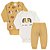 Kit 3 peças Roupa Bebê Body e Mijão, menino e menina, Tamanho P ao GG - Imagem 6
