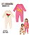 Kit 2 Macacão Bebê Longo Menino Menina Tamanhos P ao GG - Imagem 3