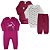 Kit 4 peças Roupa Bebê Body, Macacão, Mijão Menino e Menina Tamanhos P M G e GG - Imagem 6