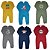 Kit 4 peças Roupa Bebê Body, Macacão, Mijão Menino e Menina Tamanhos P M G e GG - Imagem 8
