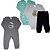 Kit 17 peças - Body Bebê com extensor, Macacão, Mijão, Menino e Menina Suedine algodão P ao GG - Imagem 4