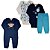 Kit 17 peças - Body Bebê com extensor, Macacão, Mijão, Menino e Menina Suedine algodão P ao GG - Imagem 8