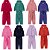 Kit 2 Conjuntos Infantil Feminino Blusa e Calça Plush capuz ziper aplique coração - Tamanhos 01 ao 12 - Imagem 3