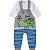 kit Roupa Bebê 4 peças Jardineira e Body Manga Longa Menino Menina - Imagem 11