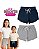 Kit 2 Shorts Infantil Juvenil Menina Algodão + Cotton Verão - Imagem 2