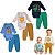 kit 6 peças Roupa Bebê Body e Mijão com Punhos, Menino e Menina em Suedine 100% Algodão - Imagem 9