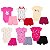kit 6 peças Roupa Bebê Body e Shorts com Punhos, Menino e Menina em Algodão com Elstano - Imagem 7