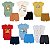 kit 6 peças Roupa Bebê Body e Shorts com Punhos, Menino e Menina em Algodão com Elstano - Imagem 6