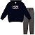 Kit 2 Conjuntos Moletom Infantil Feminino Blusa Calça Flanelado c/ capuz Bolso Canguru Punhos Roupa menina inverno 04-08 - Imagem 3