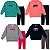 Kit 2 Conjuntos Moletom Infantil Feminino Blusa Calça Flanelado c/ capuz Bolso Canguru Punhos Roupa menina inverno 04-08 - Imagem 7