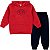 Kit 2 Conjuntos Moletom Infantil Masculino Blusa Calça Flanelado c/ capuz Bolso Canguru Punhos Tamanho 04-08 - Imagem 6