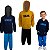 Kit 2 Conjuntos Moletom Infantil Masculino Blusa Calça Flanelado c/ capuz Bolso Canguru Punhos Tamanho 04-08 - Imagem 1