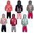 Kit 2 Conjuntos Moletom Infantil Feminino Blusa e Calça Flanelado, c/ Capuz Ziper Punhos - Tamanhos 01 ao 03 - Imagem 3