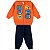 Kit 2 Conjunto Moletom Infantil Masculino Blusa Calça Flanelado Capuz Ziper Punhos Roupa Menino 1-3 - Imagem 8