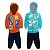 Kit 2 Conjunto Moletom Infantil Masculino Blusa Calça Flanelado Capuz Ziper Punhos Roupa Menino 1-3 - Imagem 2