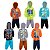 Kit 2 Conjunto Moletom Infantil Masculino Blusa Calça Flanelado Capuz Ziper Punhos Roupa Menino 1-3 - Imagem 4