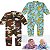 KIt 2 Macacão Bebê Longo em Soft com Protetor de Ziper Punhos para Menino ou  Menina Tamanho 01 ao 03 - Imagem 4