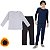 Conjunto Térmico Calça e Blusa Segunda Pele Flanelado Juvenil Menino Menina Quentinho para Inverno Tam 04-16 - Imagem 5
