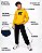 Kit 2 Conjuntos Moletom Infantil Juvenil Masculino Calça e Blusa Flanelados c/ Capuz Bolso Canguru Tam 10 ao 14 - Imagem 3