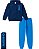 Kit 2 Conjuntos Moletom Infantil Juvenil Masculino Calça e Blusa Flanelados c/ Capuz Bolso Canguru Tam 10 ao 14 - Imagem 4