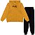 Kit 2 Conjuntos Moletom Infantil Juvenil Masculino Calça e Blusa Flanelados c/ Capuz Bolso Canguru Tam 10 ao 14 - Imagem 5