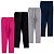 Kit com 2 Calça Leggings, de  Cotton, Infantil  e Juvenil Tamanhos 4 ao 16 , Cores básicas e Lisas - Imagem 2