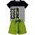 Kit 2 Conjuntos Verão Infantil Juvenil Masculino Camiseta reforço na gola Bermuda Moletinho cadarço Roupa Menino 04 - 16 - Imagem 6