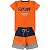 Kit 2 Conjuntos Verão Infantil Juvenil Masculino Camiseta reforço na gola Bermuda Moletinho cadarço Roupa Menino 04 - 16 - Imagem 7
