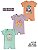 Kit3 Romper Bebê Algodão Macaquinho Verão Menino Menina manga curta gola envelope botão pressão P-GG - Imagem 4