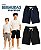 Kit 2 Bermuda Verão Masculino Infantil Juvenil bolso Short Menino moletinho básico confortável 10-16 - Imagem 1