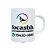 Caneca de Cerâmica Cor Branca Personalizada - Imagem 1