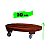 Suporte Vaso Plantas 40cm Roda Rodizio Giratorio Gel Silicone Redondo - Imagem 3