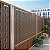 Protetor de portão grade fechamento sacada varanda 50 metros com altura 11 cor Marrom - Imagem 2