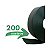 Limitador Separador Divisor De Grama Alt. 11cm - 200m (4x50) Com Borda - Imagem 1