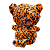 Urso animal print zoiodinho - Imagem 4