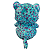 Urso zoiodinho azul - Imagem 4