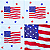 Guardanapo para Decoupage 33x33 Bandeira Americana - Imagem 1