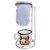 Kit Caneca Esmaltada 80ml e Mini Coador de Café e Suporte Tema Costura - Imagem 5
