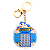 Chaveiro Calculadora Tema Unicórnio Azul - Imagem 1