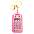 Chaveiro Calculadora Tema Coelhinho Kawaii Rosa - Imagem 1