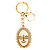 Chaveiro Divino Espírito Santo Dourado - Imagem 1