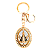 Chaveiro Nossa Senhora Aparecida Dourado - Imagem 1