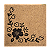 Carimbo para Scrapbook 3cm x 3cm Floral - Imagem 1